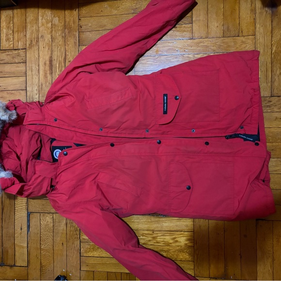 Canada Goose Red Zippered Jacket